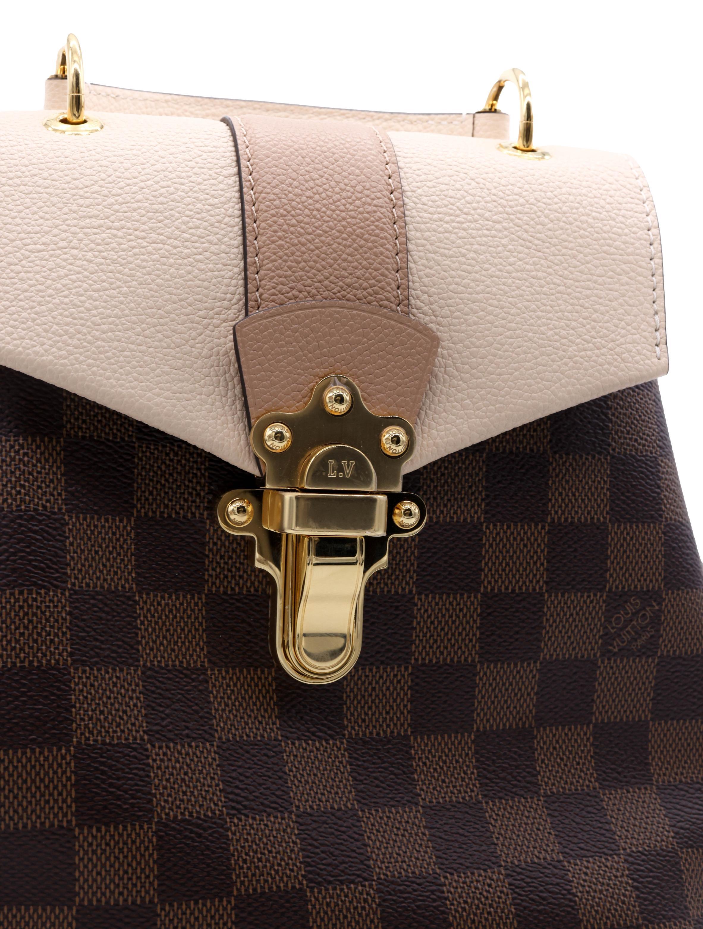 Women's or Men's Louis Vuitton Damier Clapton Convertible Backpack Top Handle Shoulder Bag, 2018.