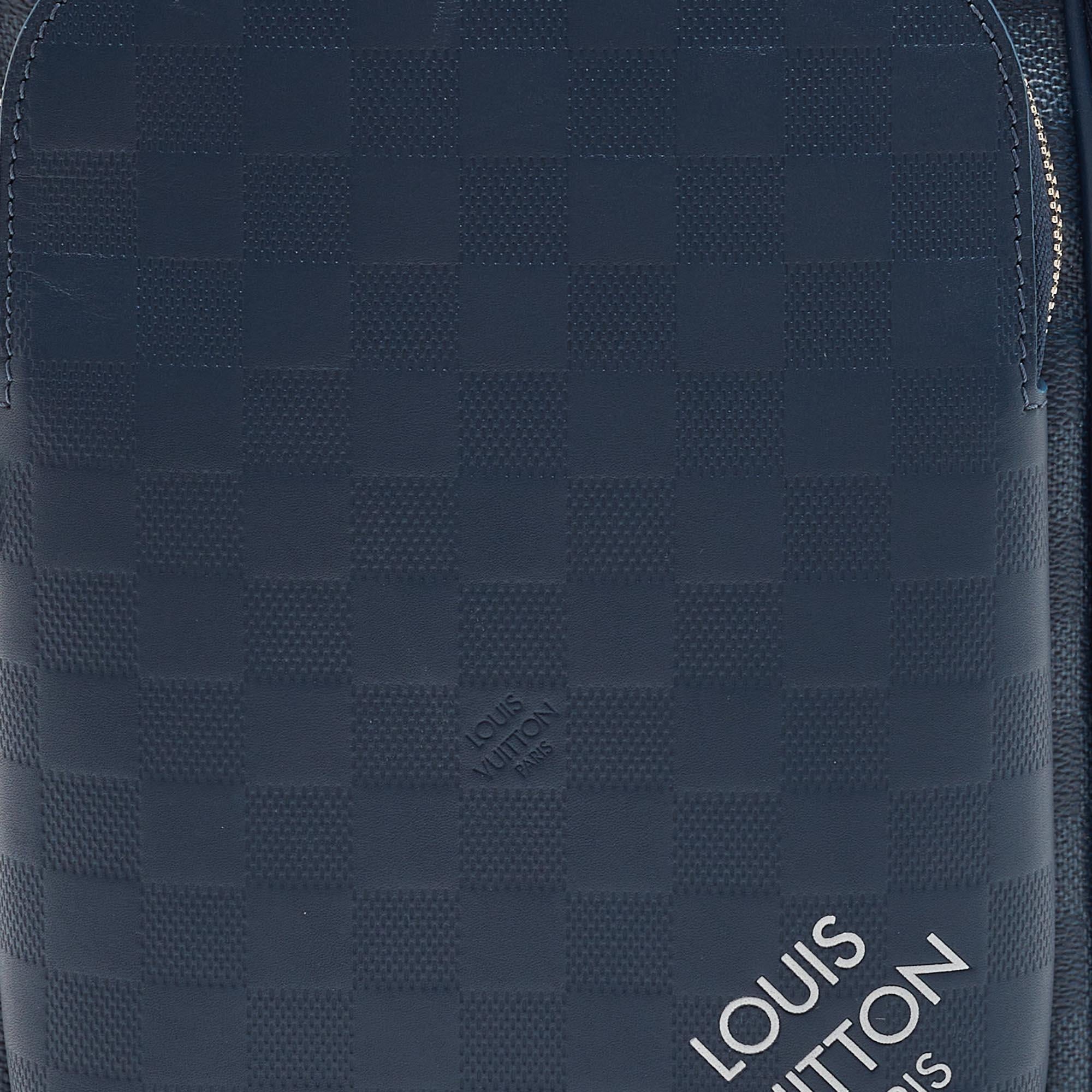 Louis Vuitton Damier Cobalt Canvas and Blue Sapphire Damier Infini Avenue Bag 1