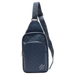 Louis Vuitton Damier Cobalt Canvas and Blue Sapphire Damier Infini Avenue Bag