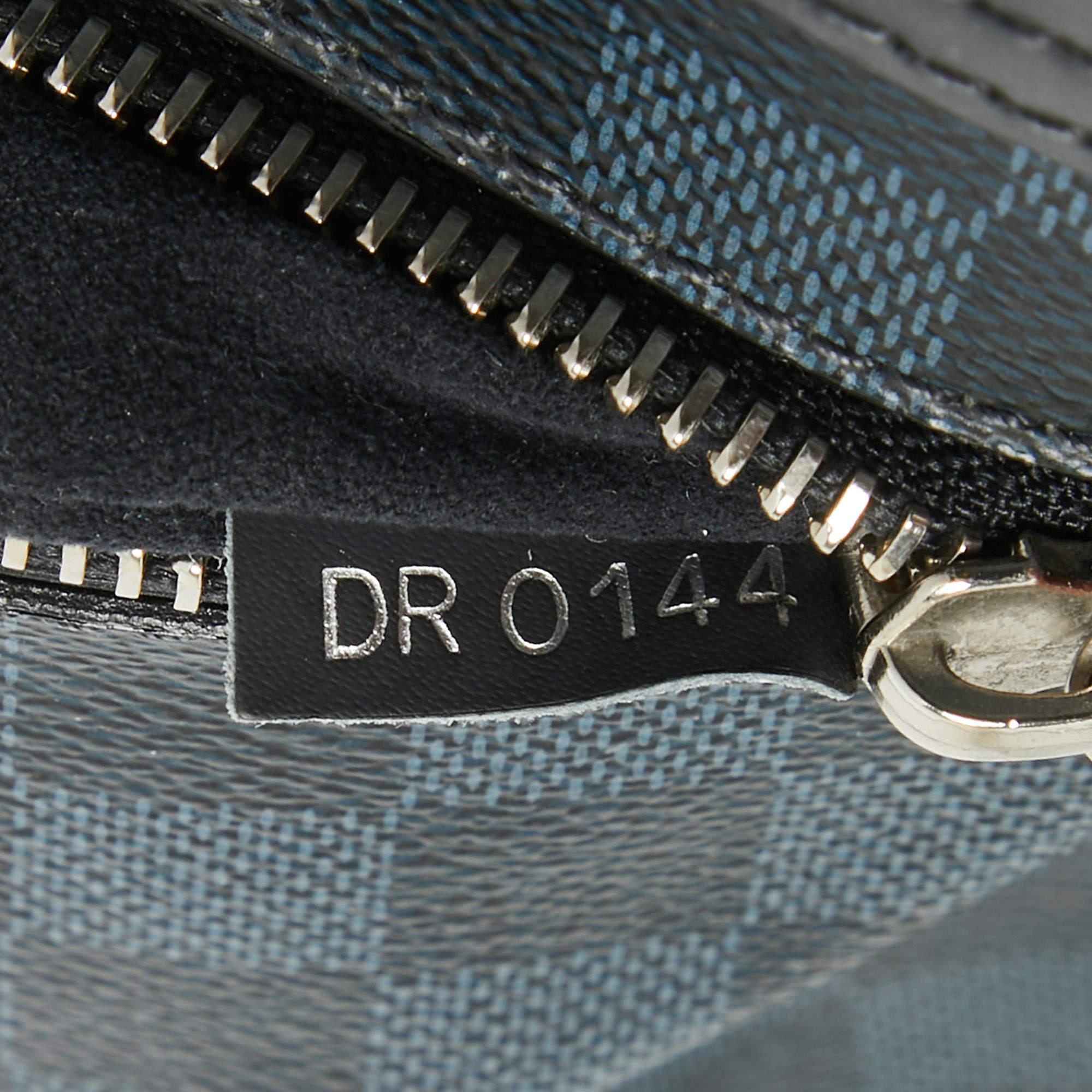 Louis Vuitton Damier Kobalt Canvas Grünwich Messenger Bag im Angebot 1