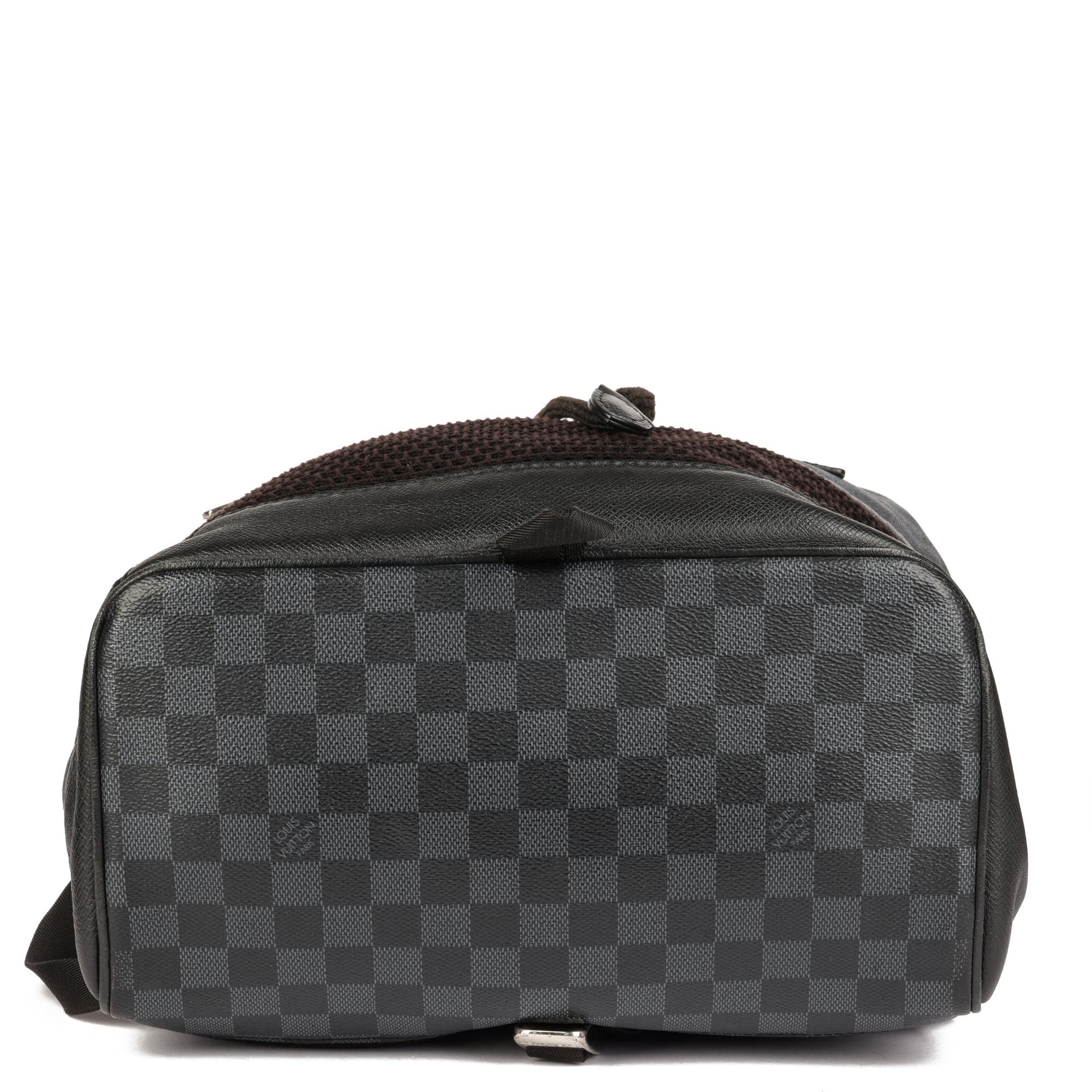 De los hombres Louis Vuitton Damier Cobalt Coated Canvas Matchpoint Backpack en venta