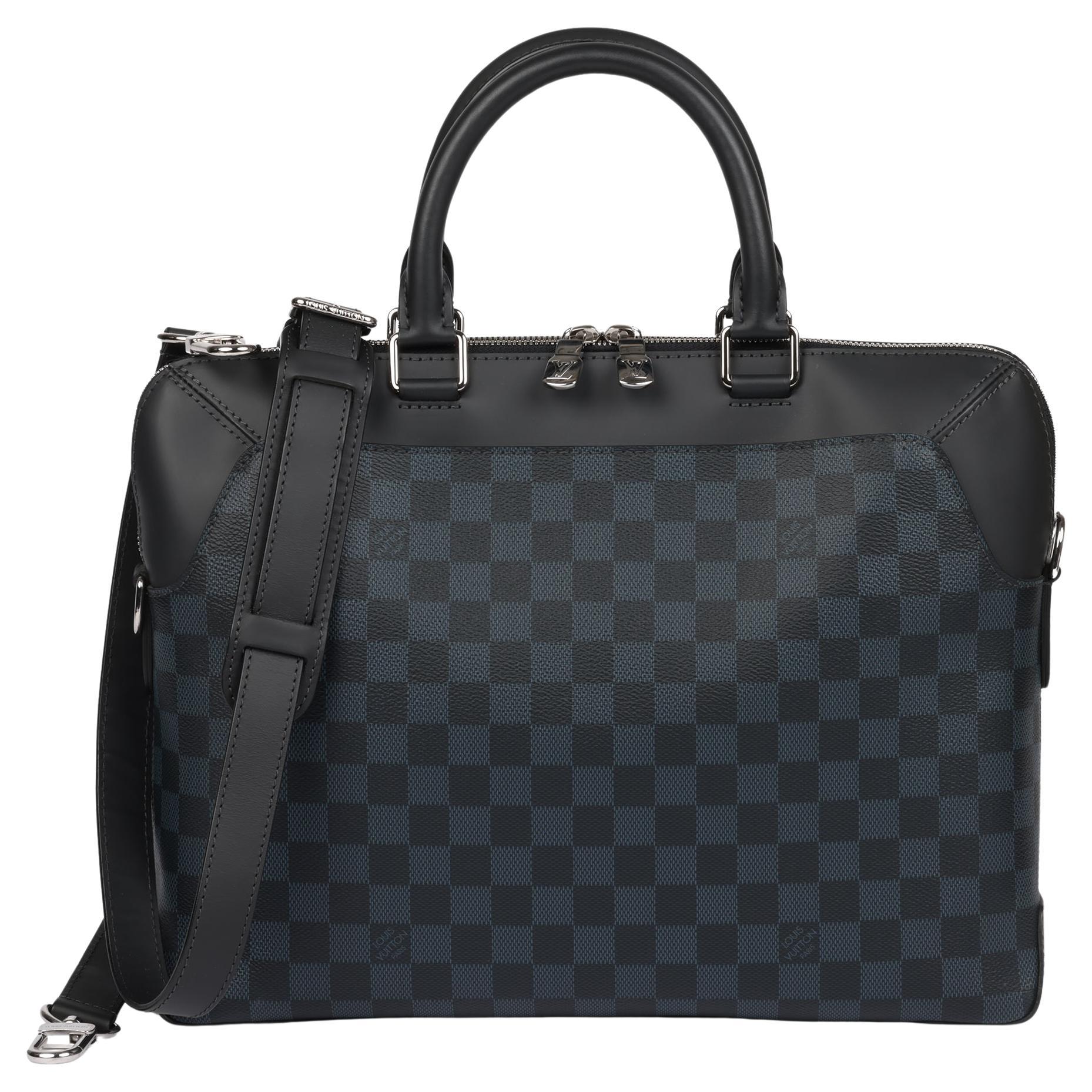 Louis Vuitton Damier Cobalt Coated Canvas Oliver Porte Dokumente im Angebot