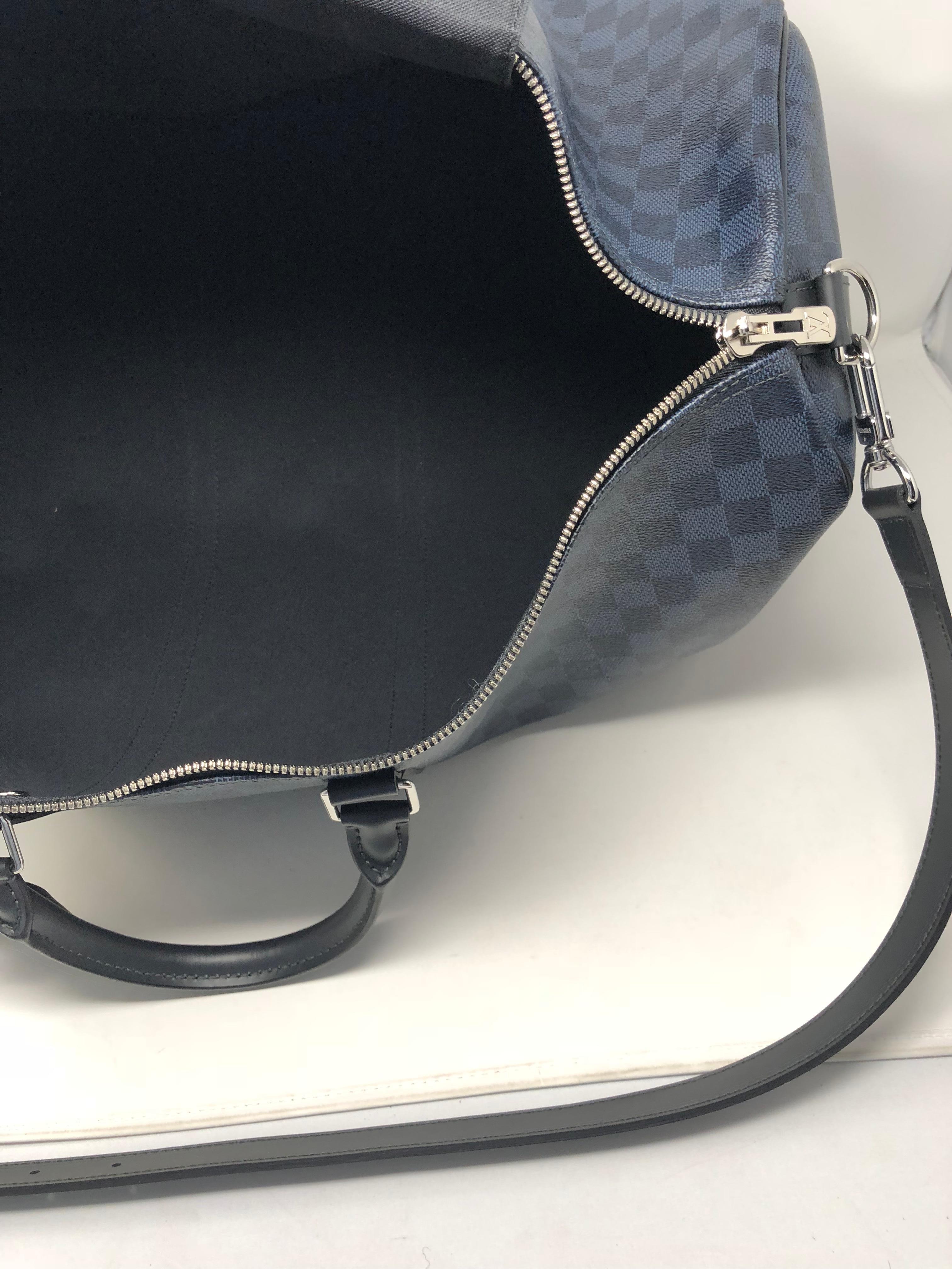 Louis Vuitton Damier Cobalt Jungle Keepall  6