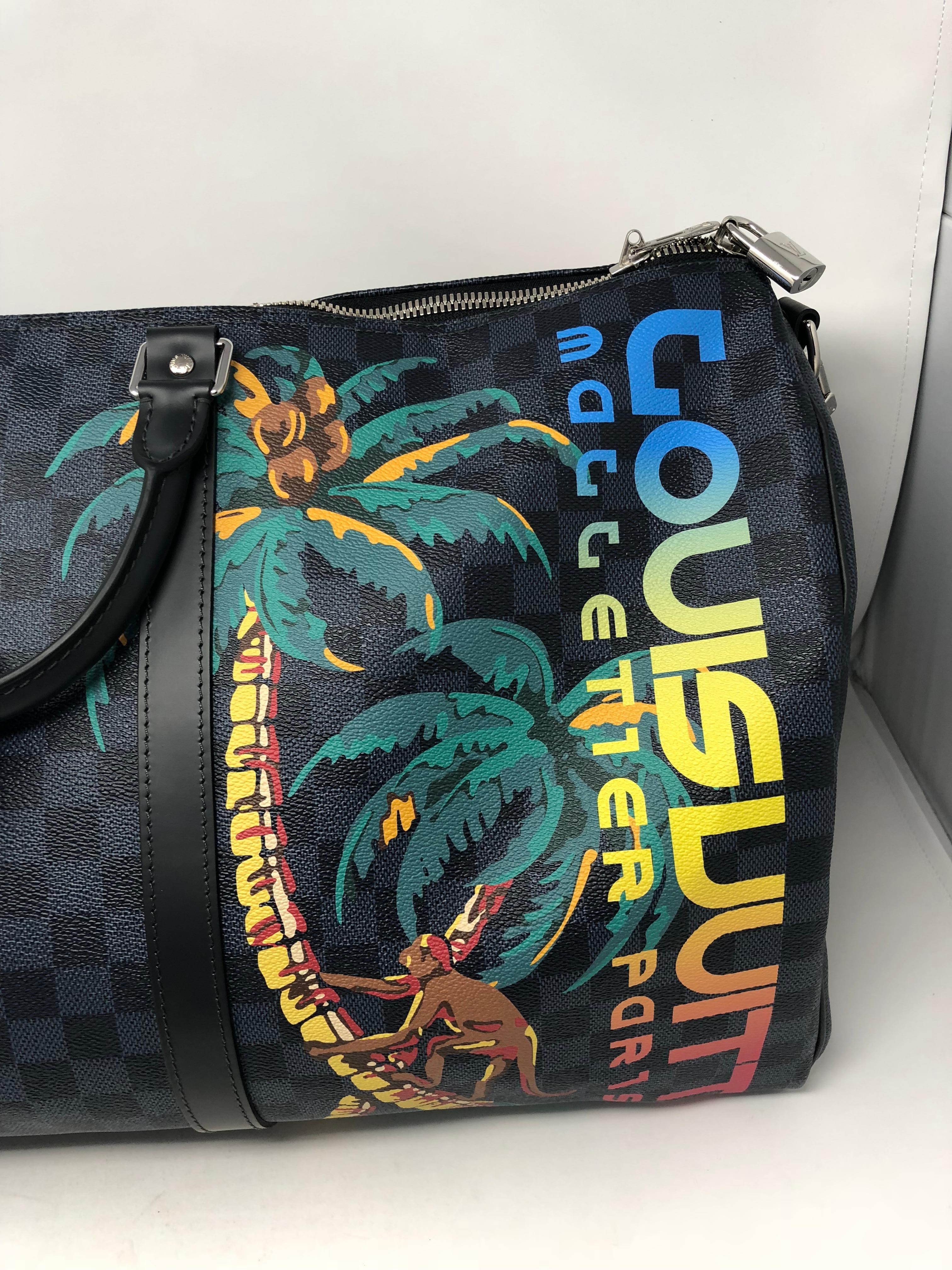 Louis Vuitton Damier Cobalt Jungle Keepall  1