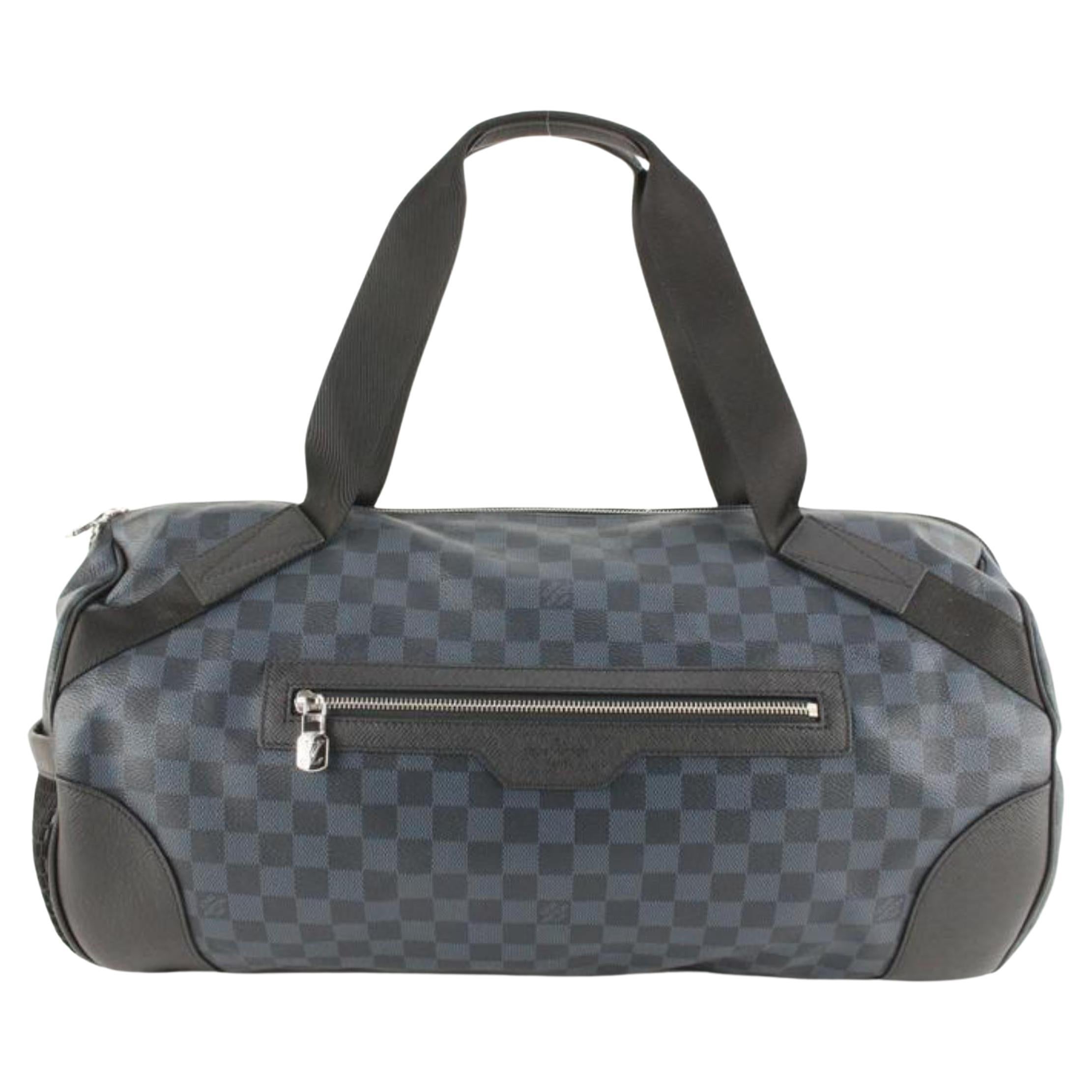 Louis Vuitton 2000 LV Americas Cup Grey Polochon Travel Bag