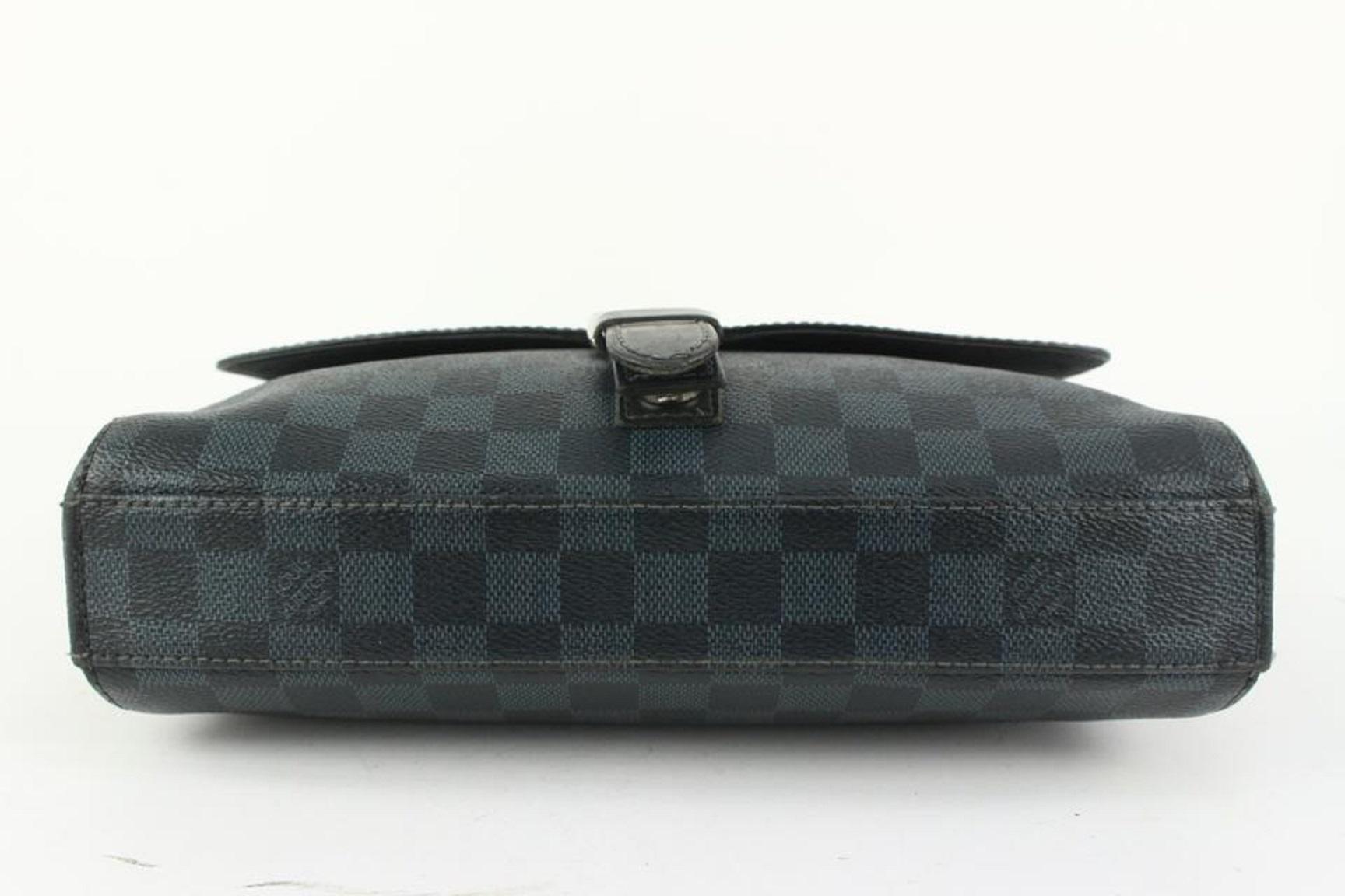 Louis Vuitton Damier Cobalt Newport PM Messenger Crossbody Bag 910lv90 3