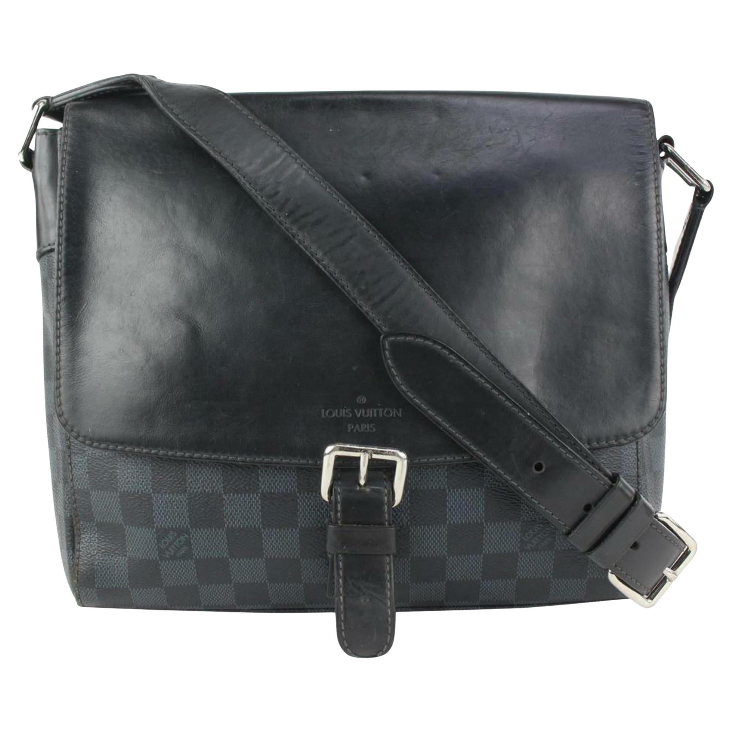 Louis Vuitton Damier Cobalt Newport PM Messenger Crossbody Bag 910lv90 For Sale