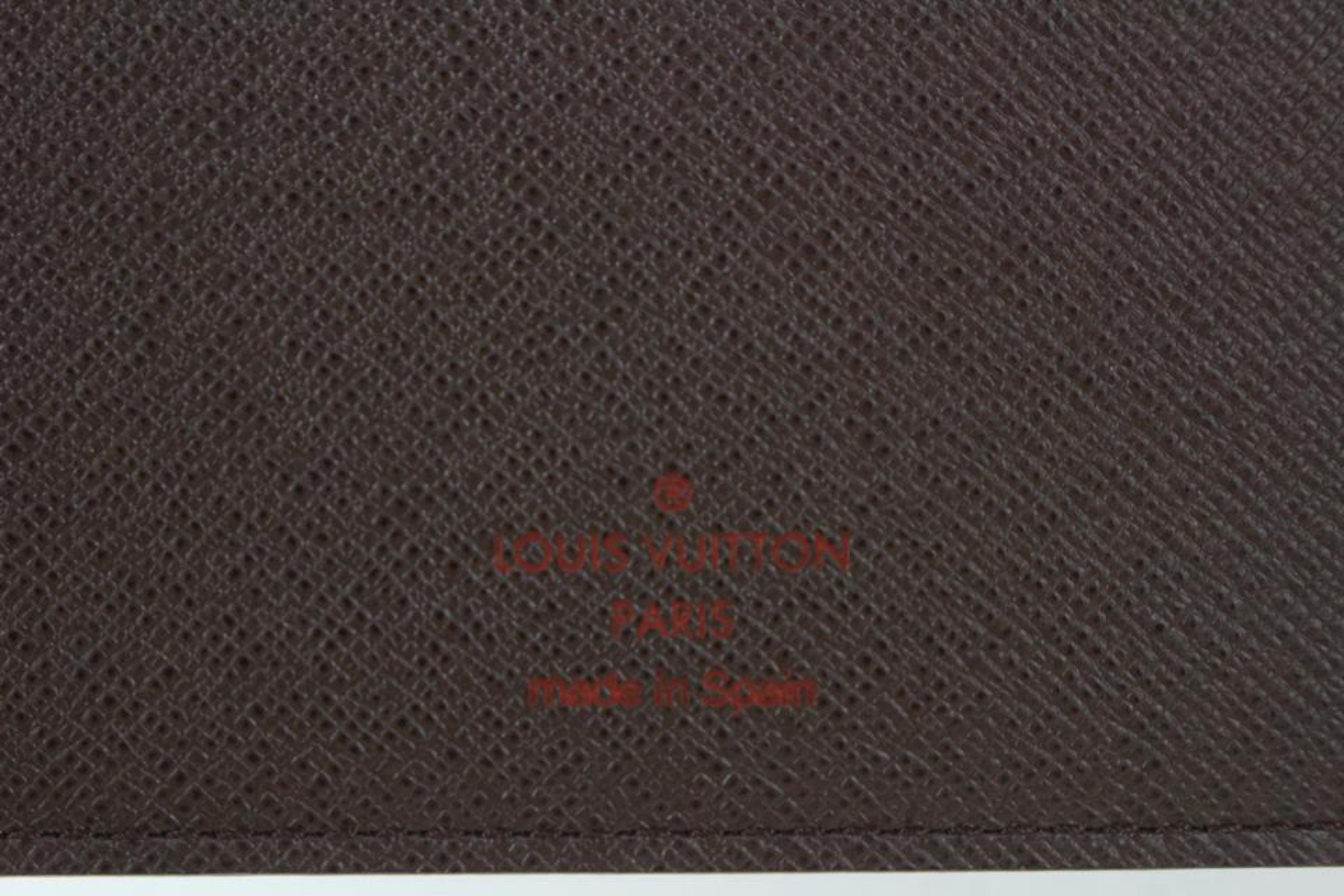 Louis Vuitton Damier Ebene A5 Notebook Cover Folder Address Book 104lv38 3