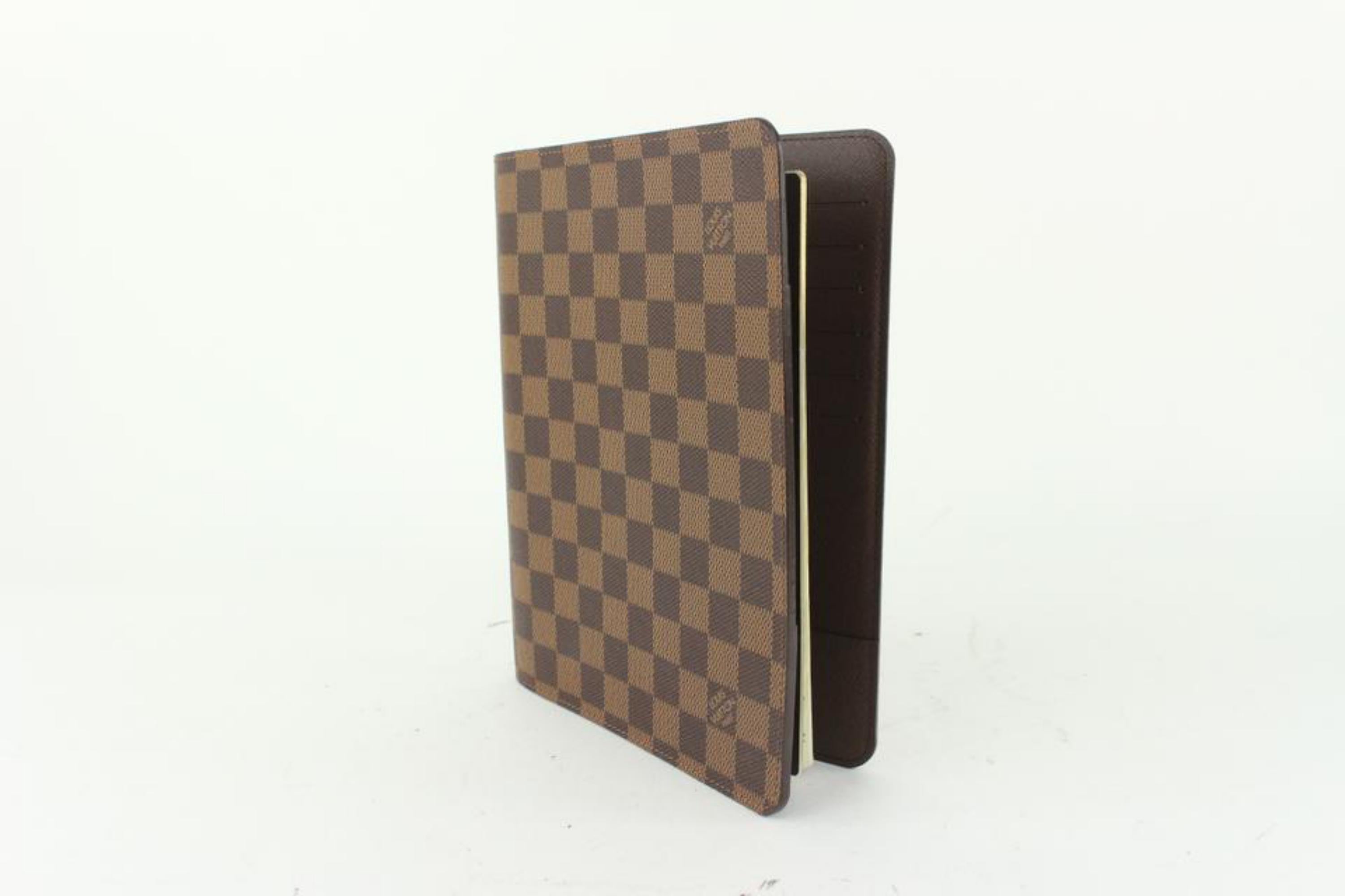 Louis Vuitton Damier Ebene A5 Notebook Cover Folder Address Book 104lv38 4