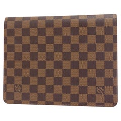 Vintage Louis Vuitton Damier Ebene A5 Notebook Cover Folder Address Book 104lv38