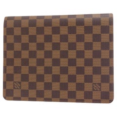 Louis Vuitton Damier Ebene A5 Notebook Cover Folder Address Book 104lv38