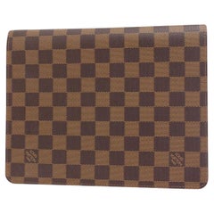 Louis Vuitton Damier Ebene A5 Couverture de carnet d'adresses de notes avec dossier 104lv38