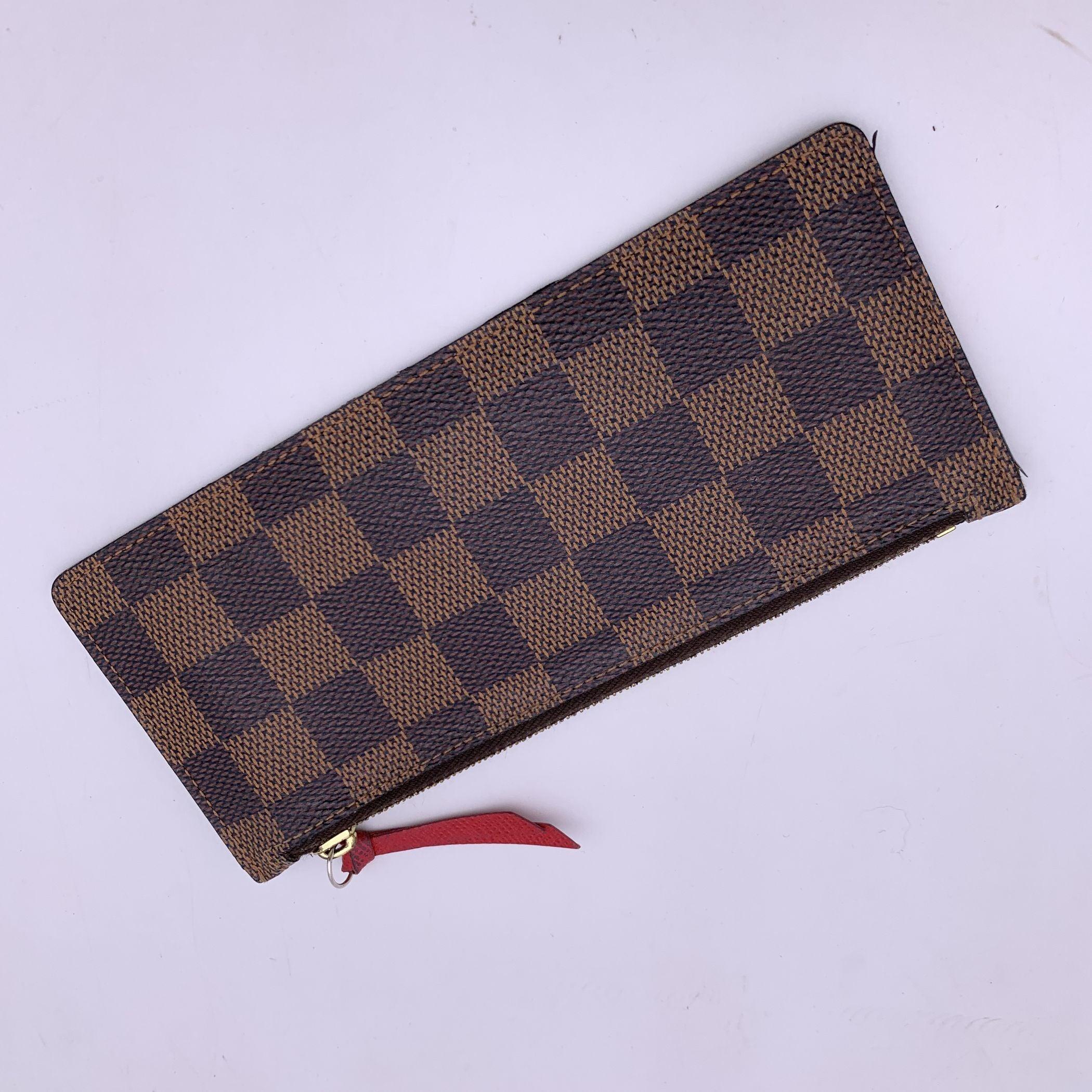 Louis Vuitton Damier Ebene Accessory Zip Pouch for Felicie Pochette In Good Condition In Rome, Rome