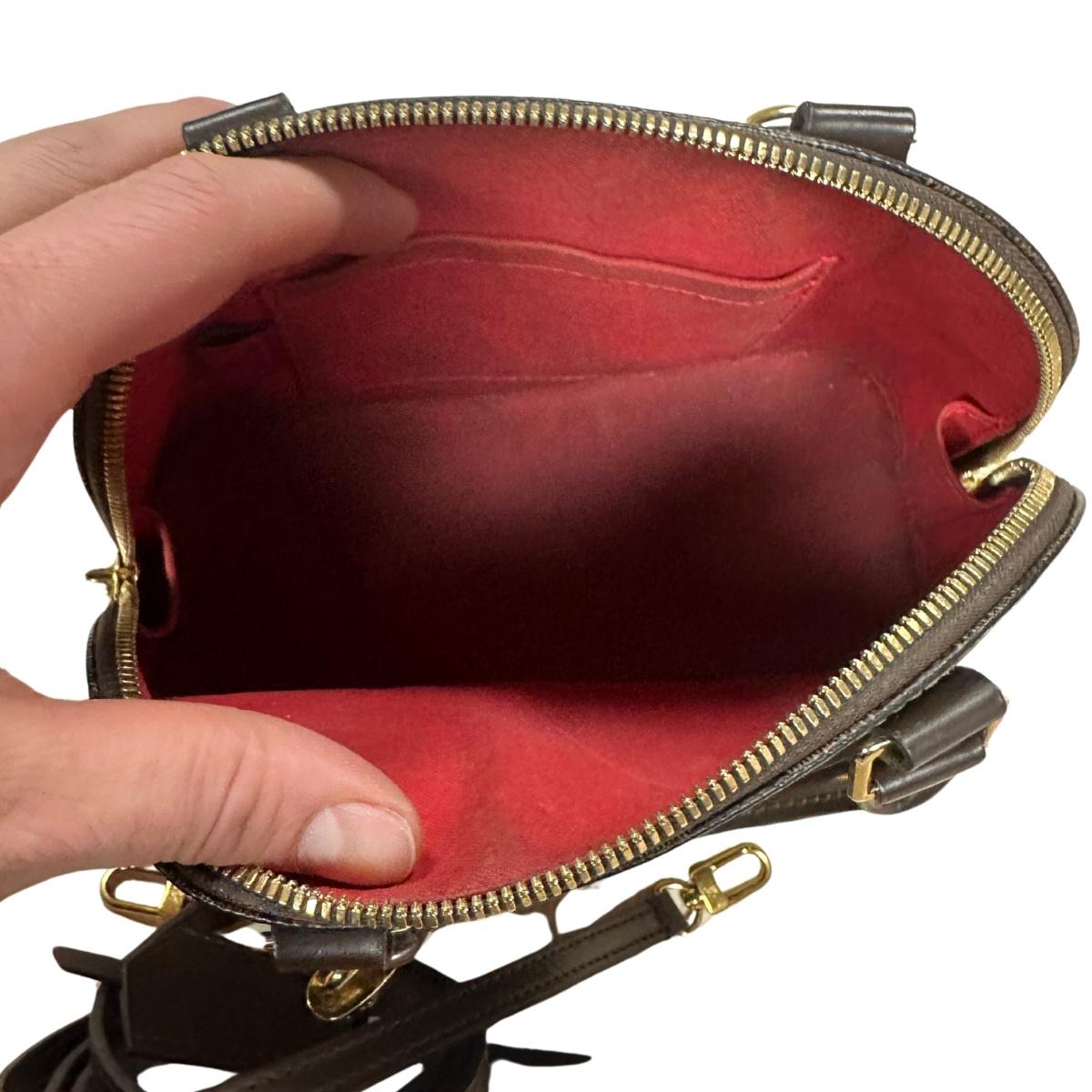 Louis Vuitton Damier Ebene Alma BB Bag As Is For Sale 1