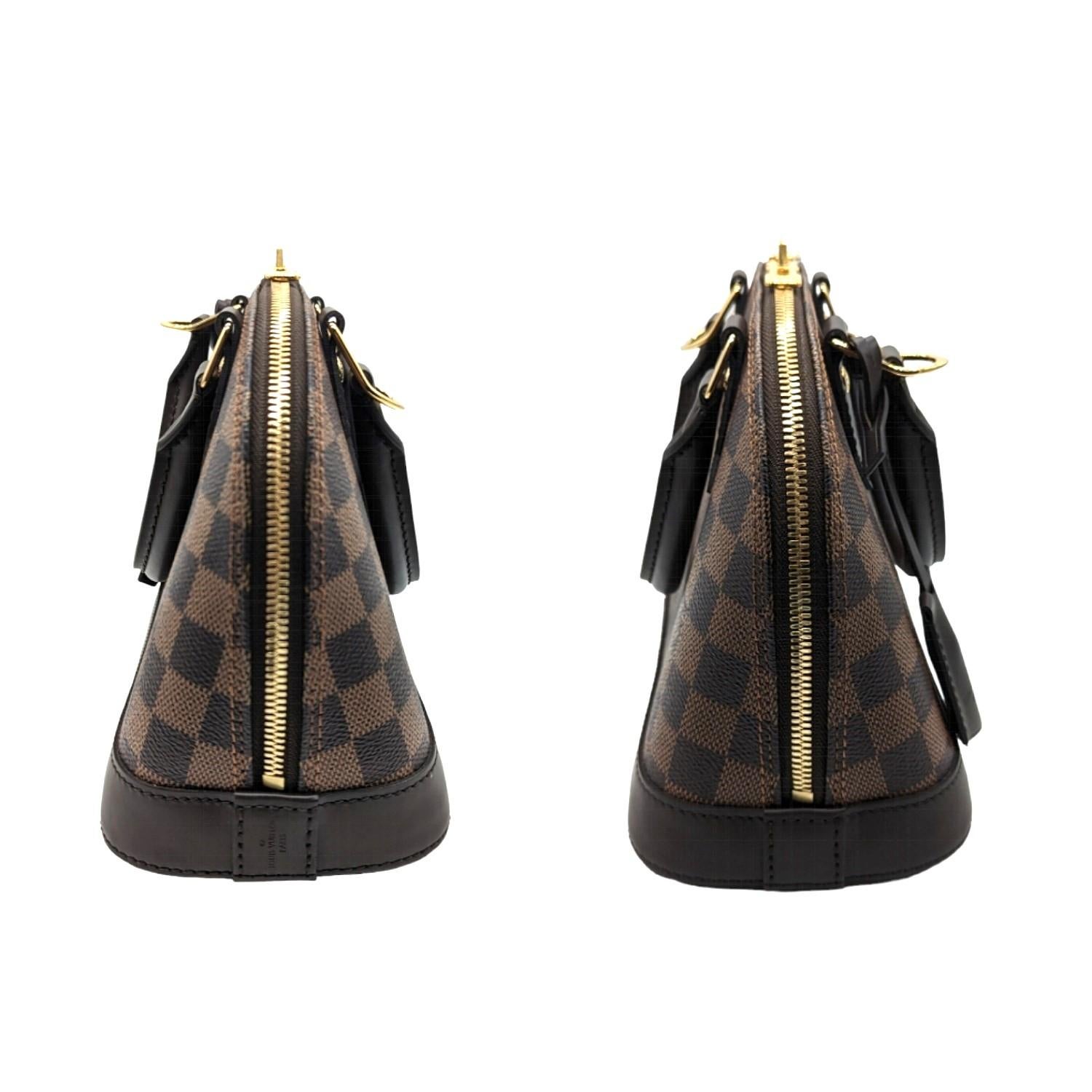Women's Louis Vuitton Damier Ebene Alma BB Handbag Satchel