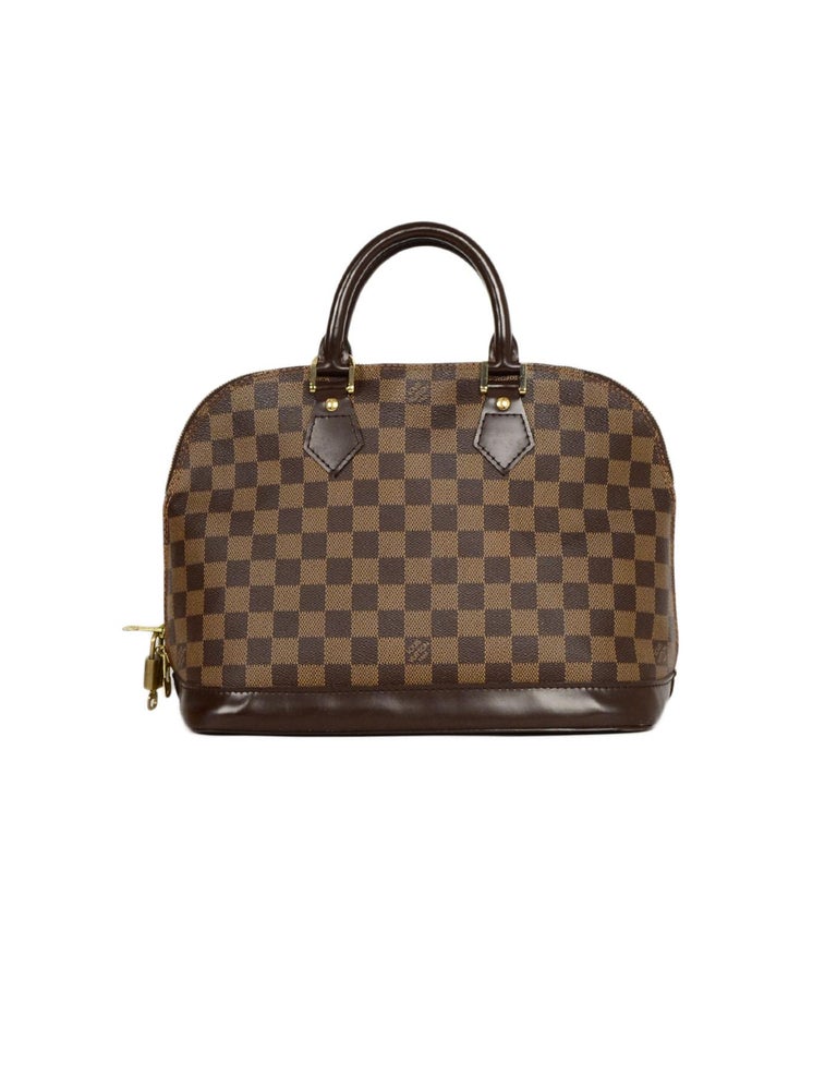Louis Vuitton Damier Ebene Alma MM Bag rt $1350 For Sale at 1stdibs