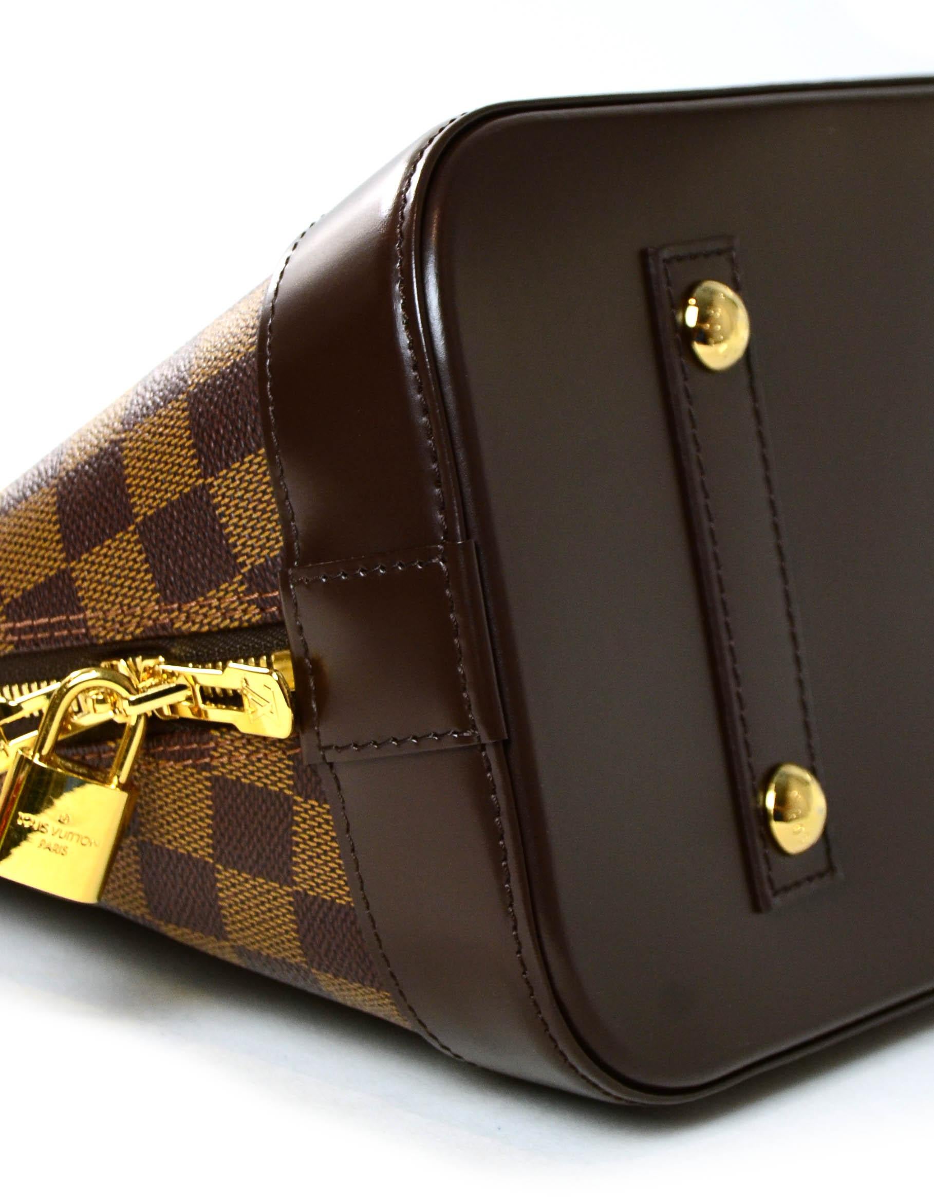 Louis Vuitton Damier Ebene Alma MM Bag w/ Box & Dustbag rt. $2, 000 In Excellent Condition In New York, NY