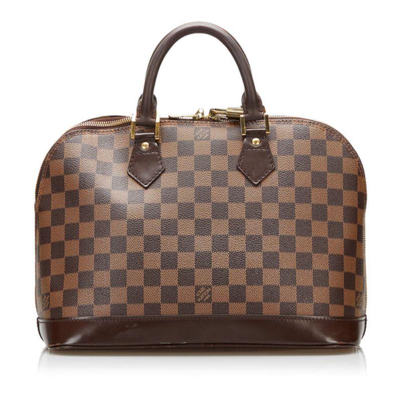Louis Vuitton Damier Ebene Alma MM Handbag 4