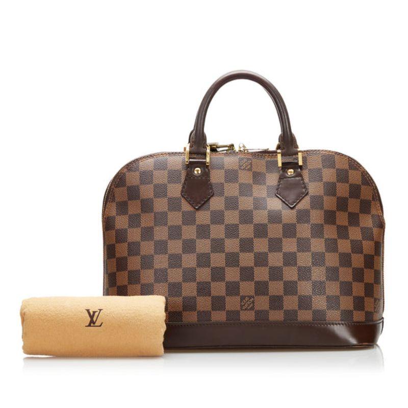 Louis Vuitton Damier Ebene Alma MM Handbag 5