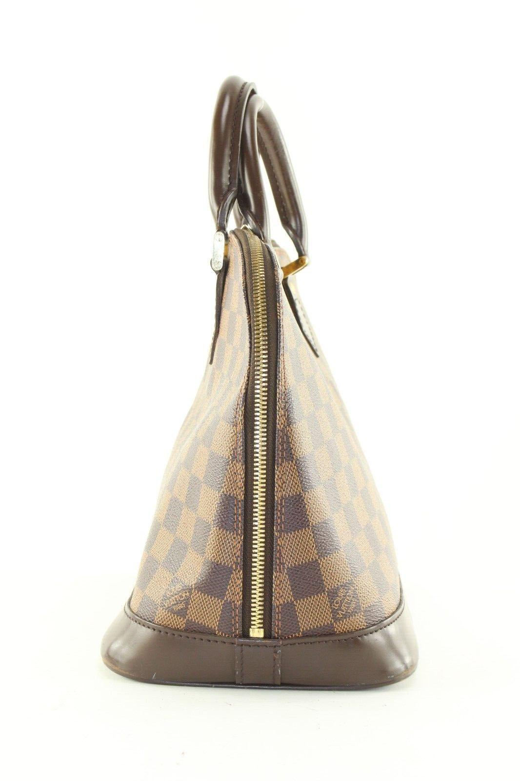 Louis Vuitton Damier Ebene Alma PM 1LV622K In Fair Condition For Sale In Dix hills, NY