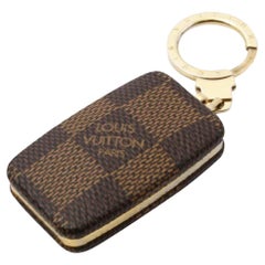 Vintage Louis Vuitton Damier Ebene AstroPill Key Holder Light KeyChain 861080