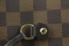 Sac fourre-tout Neverfull MM rose damier ébène Ballerine Louis Vuitton 72lv225s