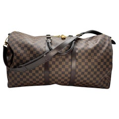 Louis Vuitton Damier Ebene Bandoulière Keepall 55