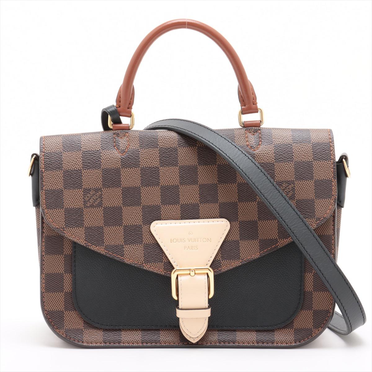 *will ship about 12/9
The Louis Vuitton Damier Ebene Beaumarchais is a sleek and stylish accessory that combines practicality with timeless elegance. Crafted from the iconic Damier Ebene canvas, it features smooth rose ballerine leather accents that