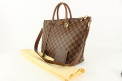 Louis Vuitton Damier Ebene Belmont 2way Zip Tote Bag with Strap 101lv5