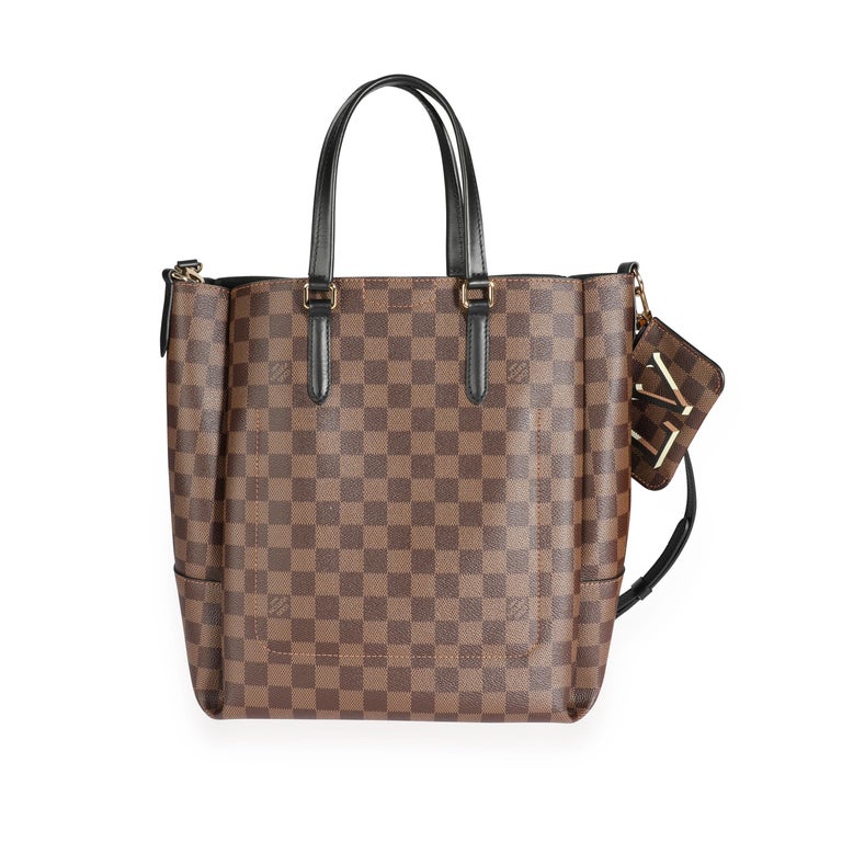 Louis Vuitton Damier Ebene Canvas Leather Belmont Gm Bag