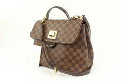Louis Vuitton Damier Ebene Bergamo MM 2way Top Handle Bag 43lv37s