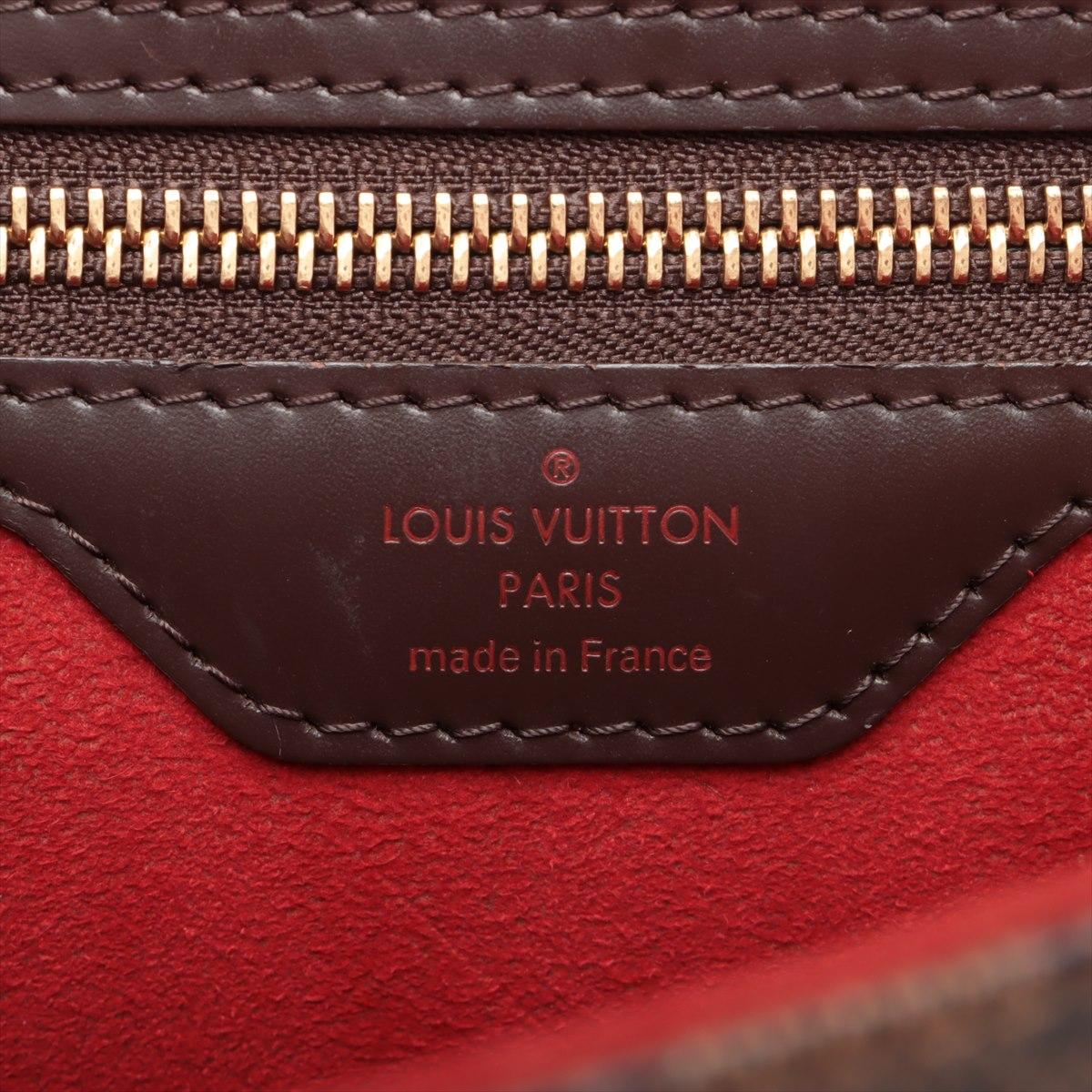 Louis Vuitton Damier Ebene Bergamo MM For Sale 7