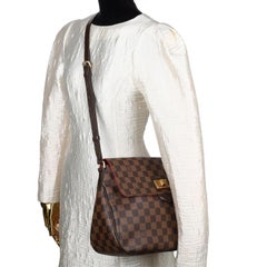 Louis Vuitton 2012 Damier Ebene Besace Rosebery Crossbody Bag Brown