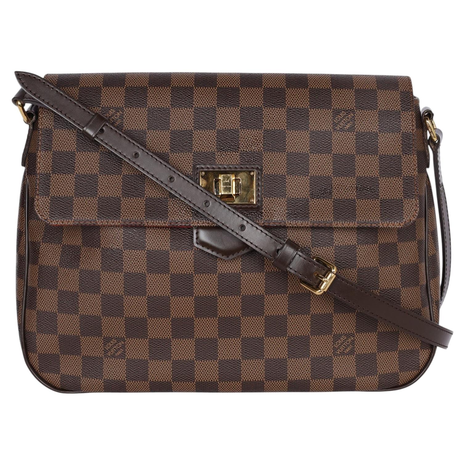 Louis Vuitton 2012 Damier Ebene Besace Rosebery Crossbody Bag Brown