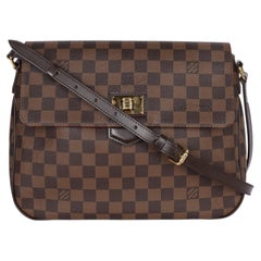 Louis Vuitton 2012 Damier Ebene Besace Rosebery Crossbody Bag Brown