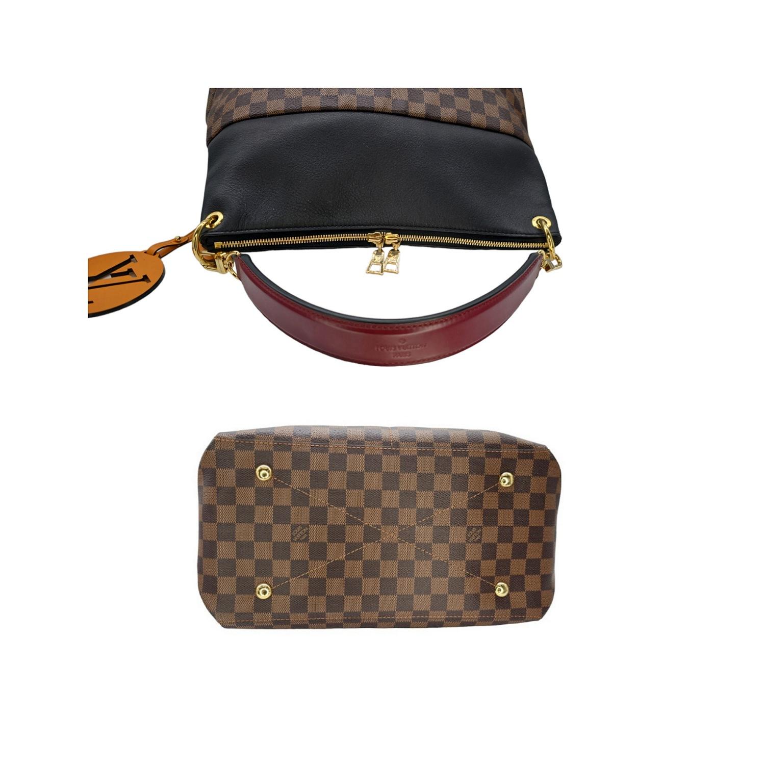 Louis Vuitton Damier Ebene Black Calfskin Maida Hobo 1