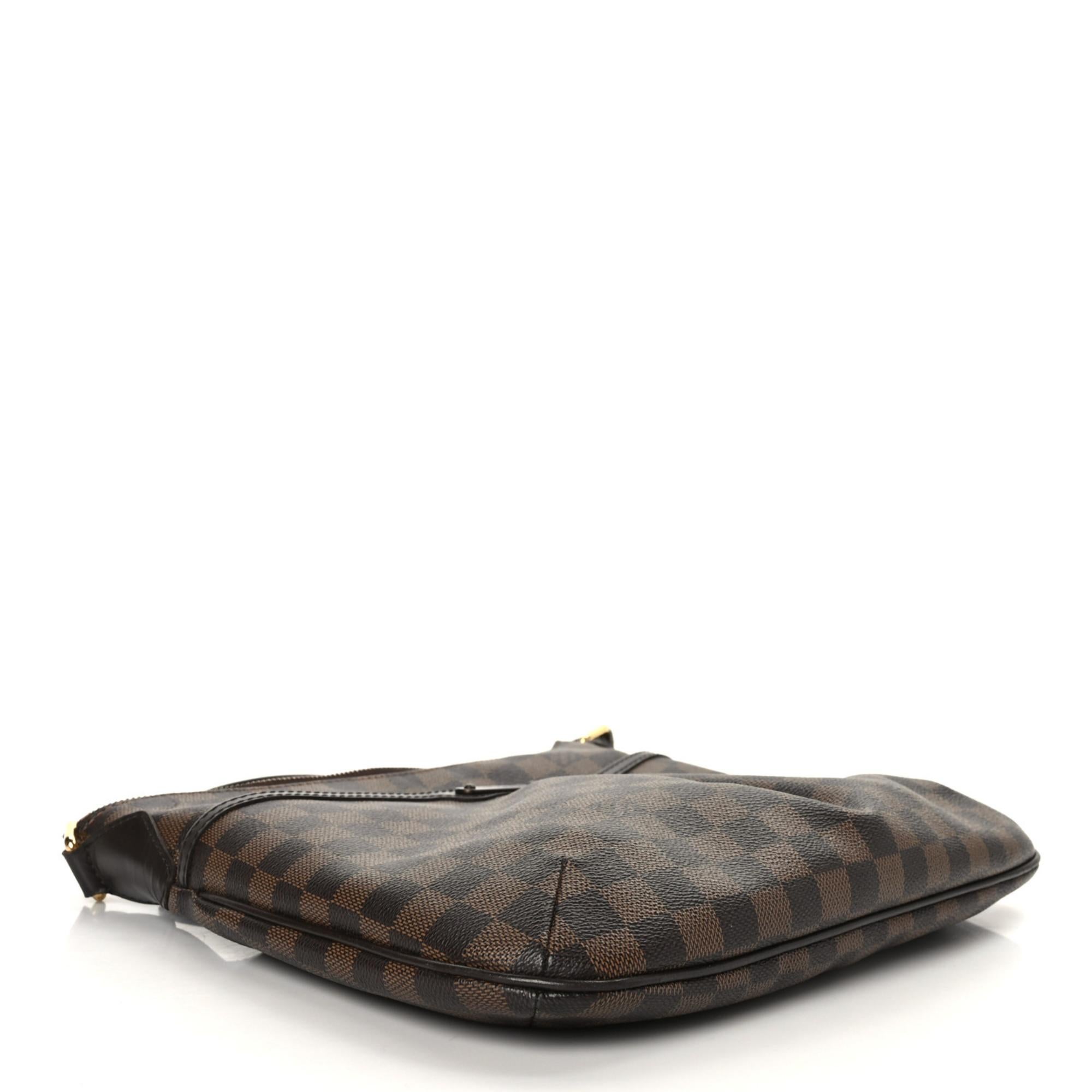 Black Louis Vuitton Damier Ebene Bloomsbury PM Shoulder Bag (2015) For Sale
