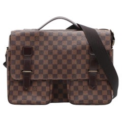 Louis Vuitton Damier Ebene Broadway Two - Way Messenger Bag