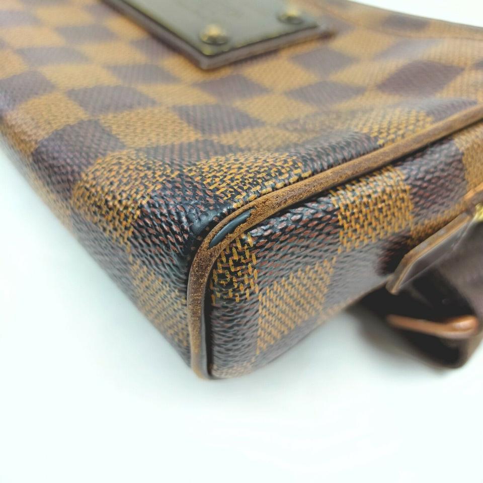 Women's Louis Vuitton Damier Ebene Brooklyn Bumbag Waist Pouch Fanny Pack Belt Bag For Sale
