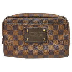 Vintage Louis Vuitton Damier Ebene Brooklyn Bumbag Waist Pouch Fanny Pack Belt Bag
