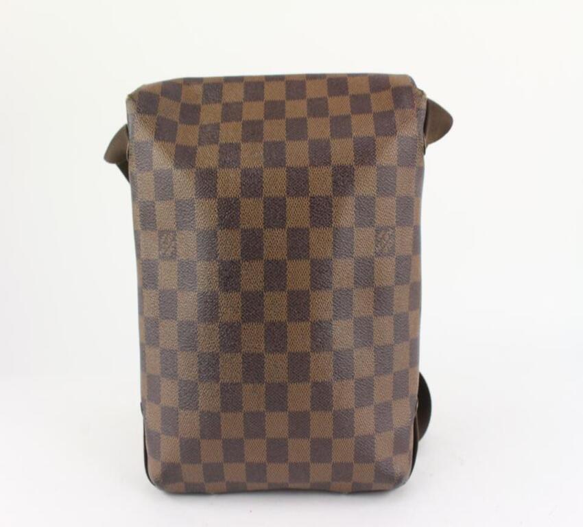 Women's Louis Vuitton Damier Ebene Brooklyn PM Crossbody Messenger Flap Bag 921lv58