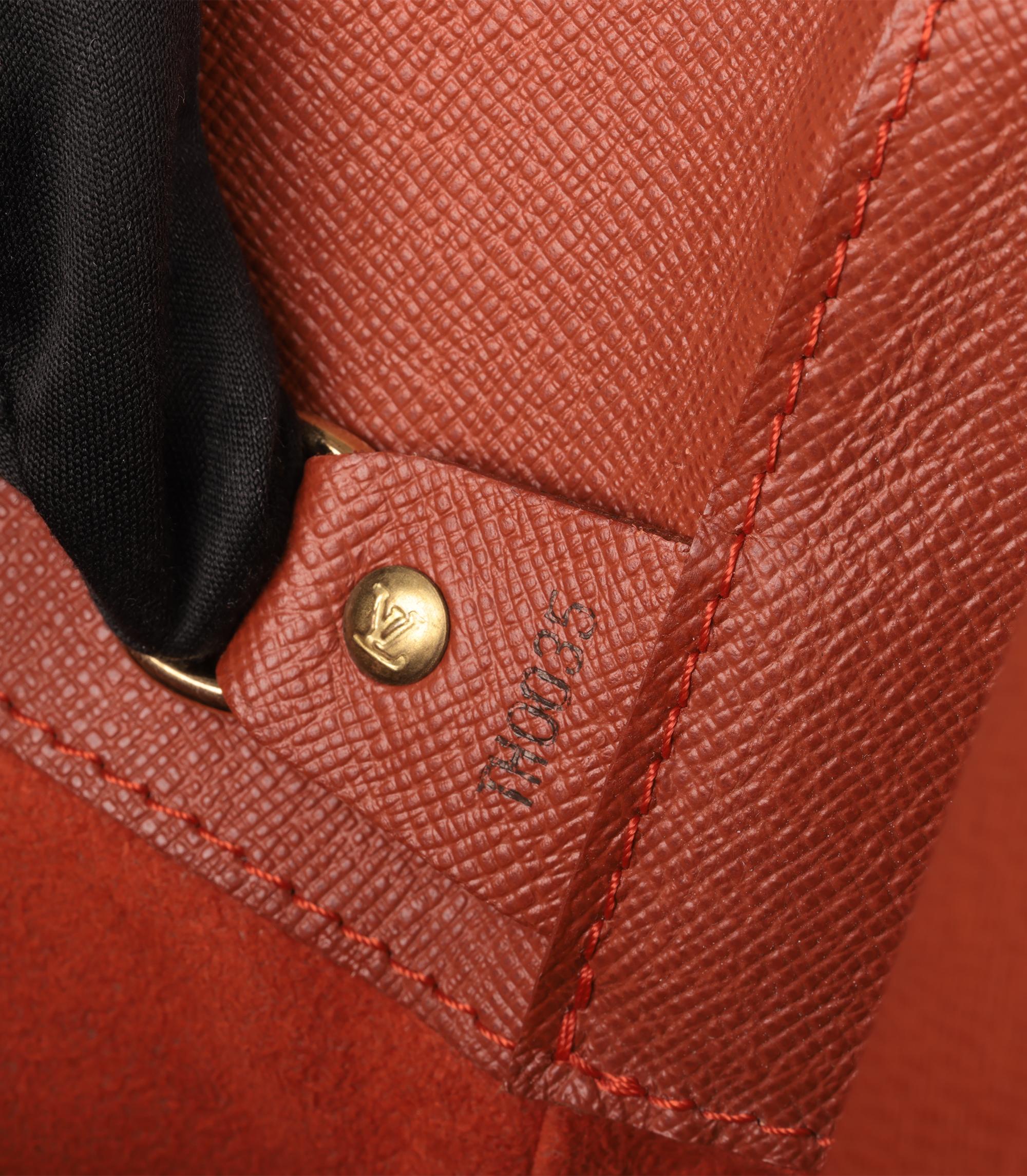 Louis Vuitton Damier Ebene & Cuir de veau marron Vintage Musette Salsa GM en vente 5