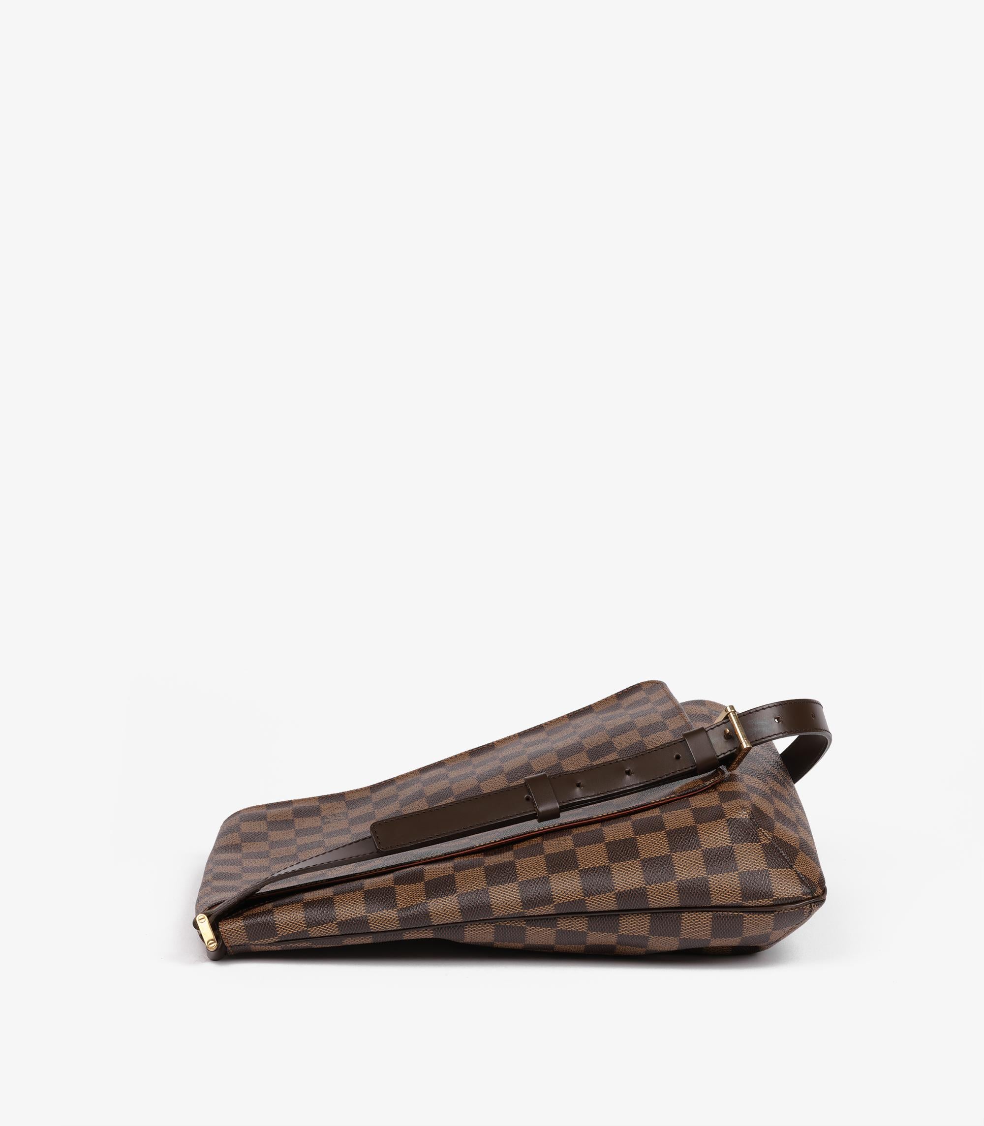 Louis Vuitton Damier Ebene & Cuir de veau marron Vintage Musette Salsa GM Excellent état - En vente à Bishop's Stortford, Hertfordshire
