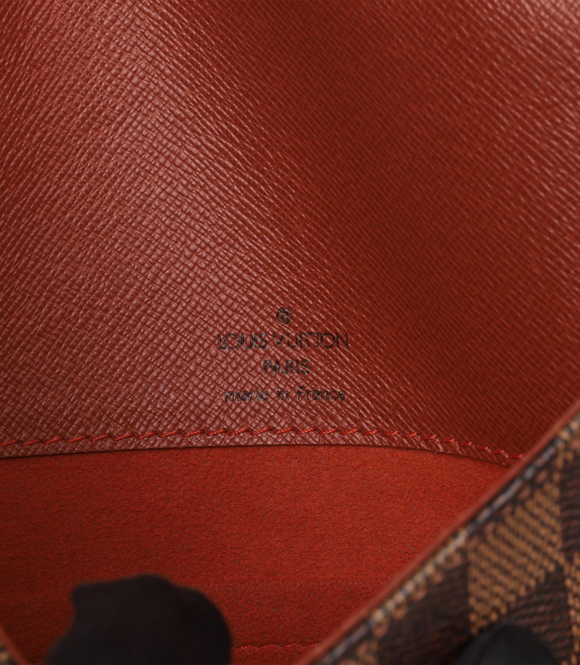 Louis Vuitton Damier Ebene & Cuir de veau marron Vintage Musette Salsa GM en vente 3