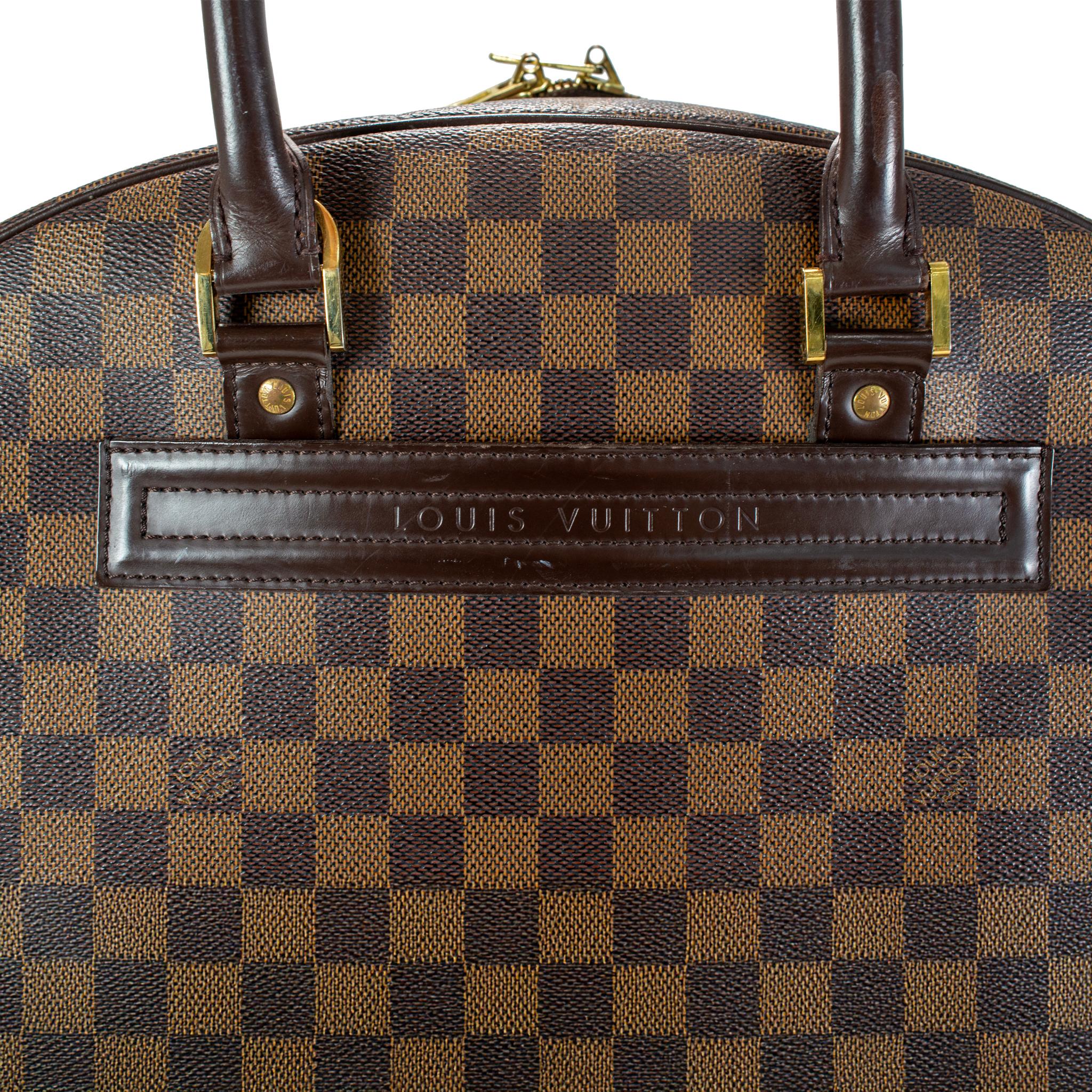 Louis Vuitton Damier Ebene Brown Canvas N41455 Nolita 24 Heures Travel Handbag en vente 5
