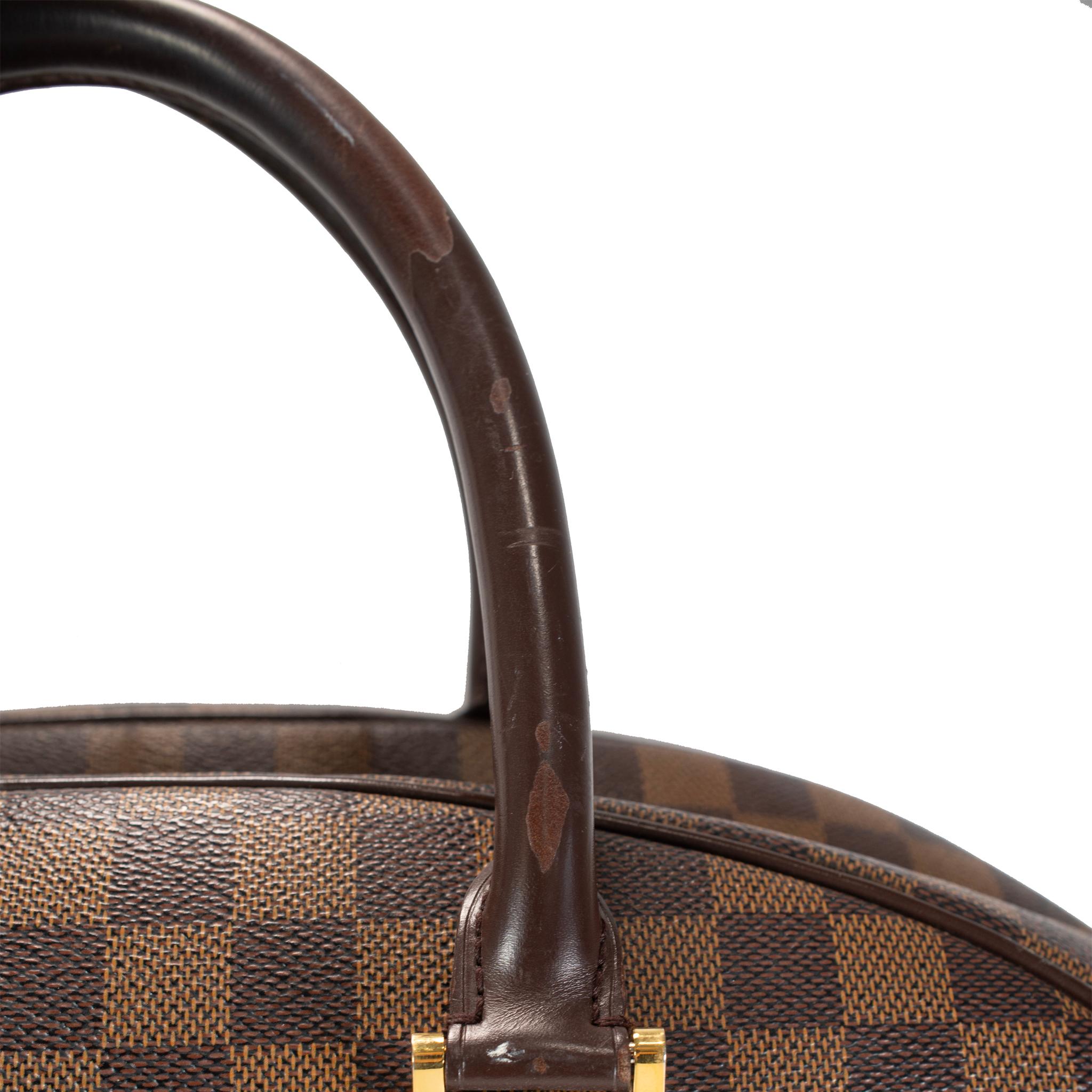 Louis Vuitton Damier Ebene Brown Canvas N41455 Nolita 24 Heures Travel Handbag en vente 7