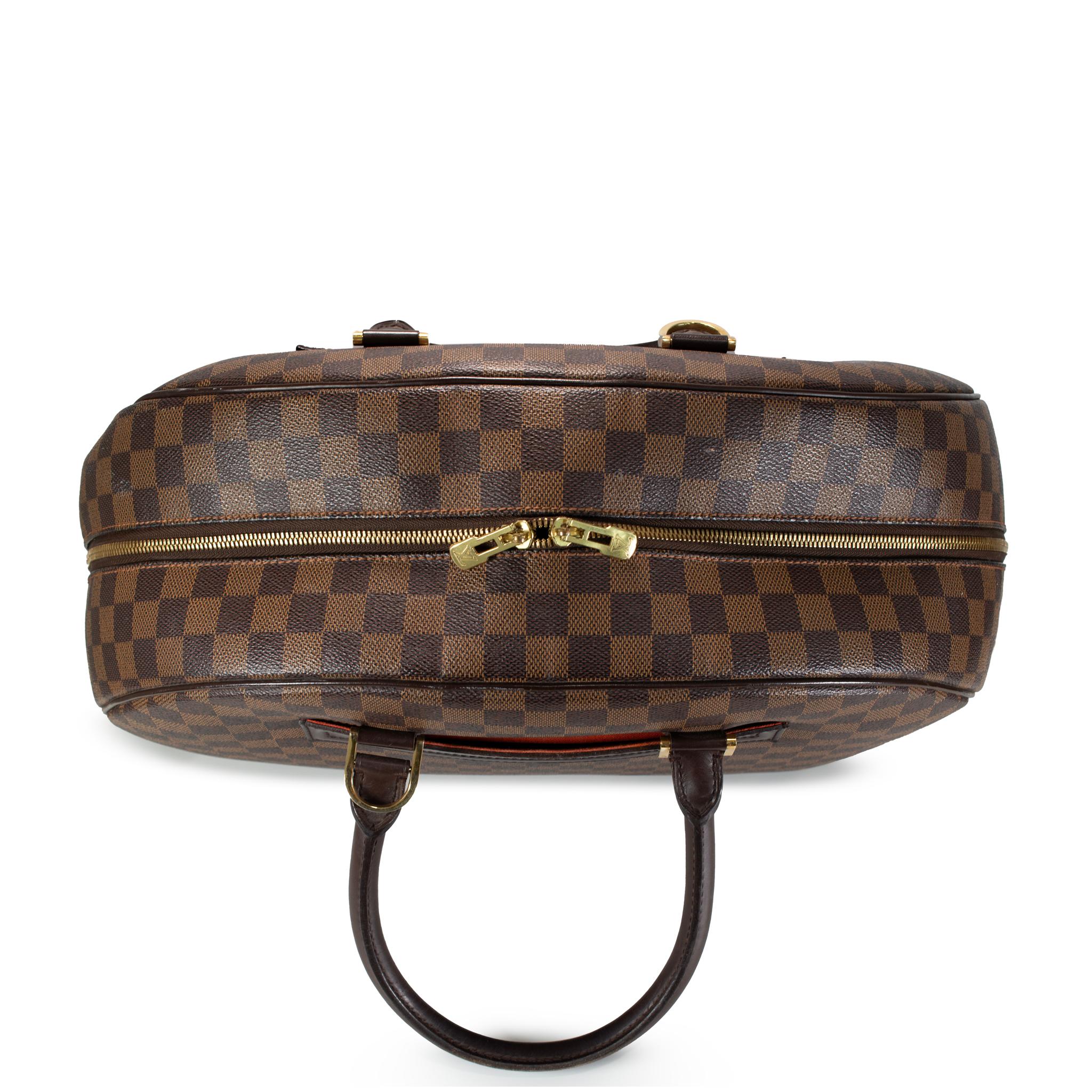 Louis Vuitton Damier Ebene Brown Canvas N41455 Nolita 24 Heures Travel Handbag en vente 2