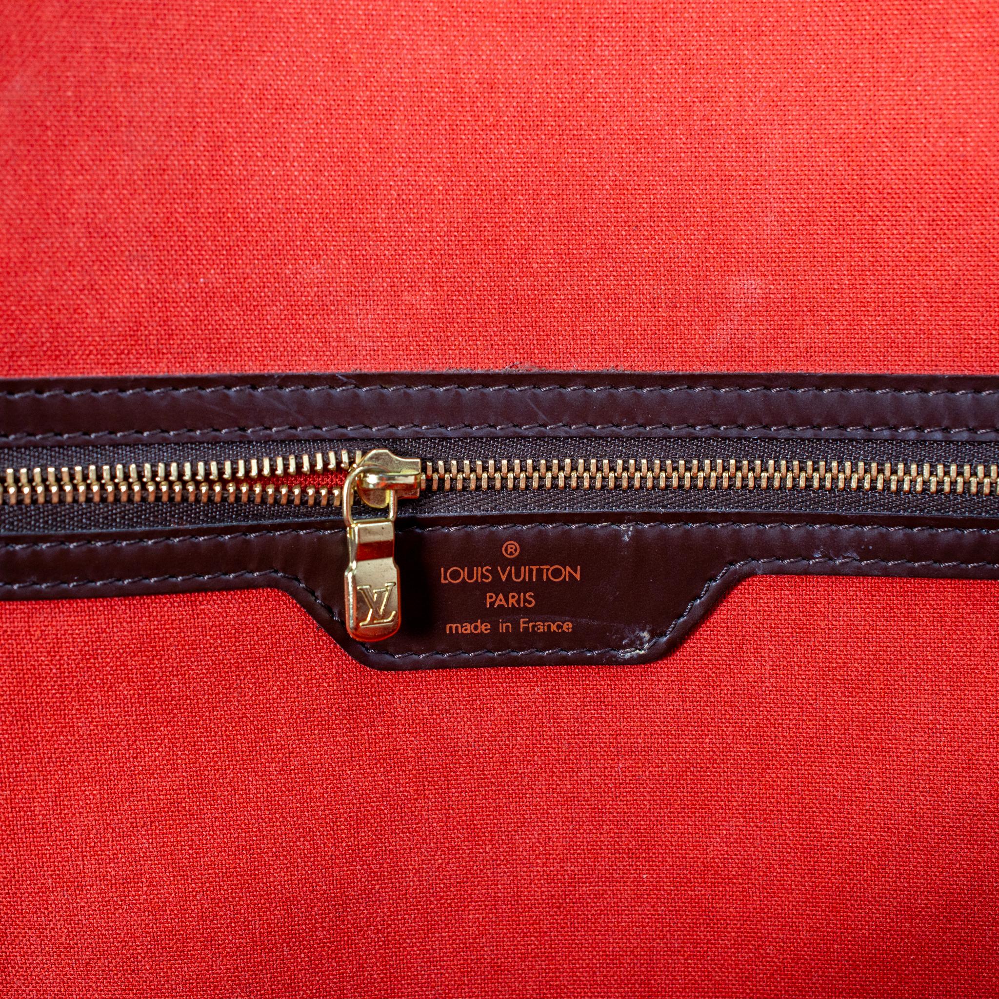 Louis Vuitton Damier Ebene Brown Canvas N41455 Nolita 24 Heures Travel Handbag en vente 3