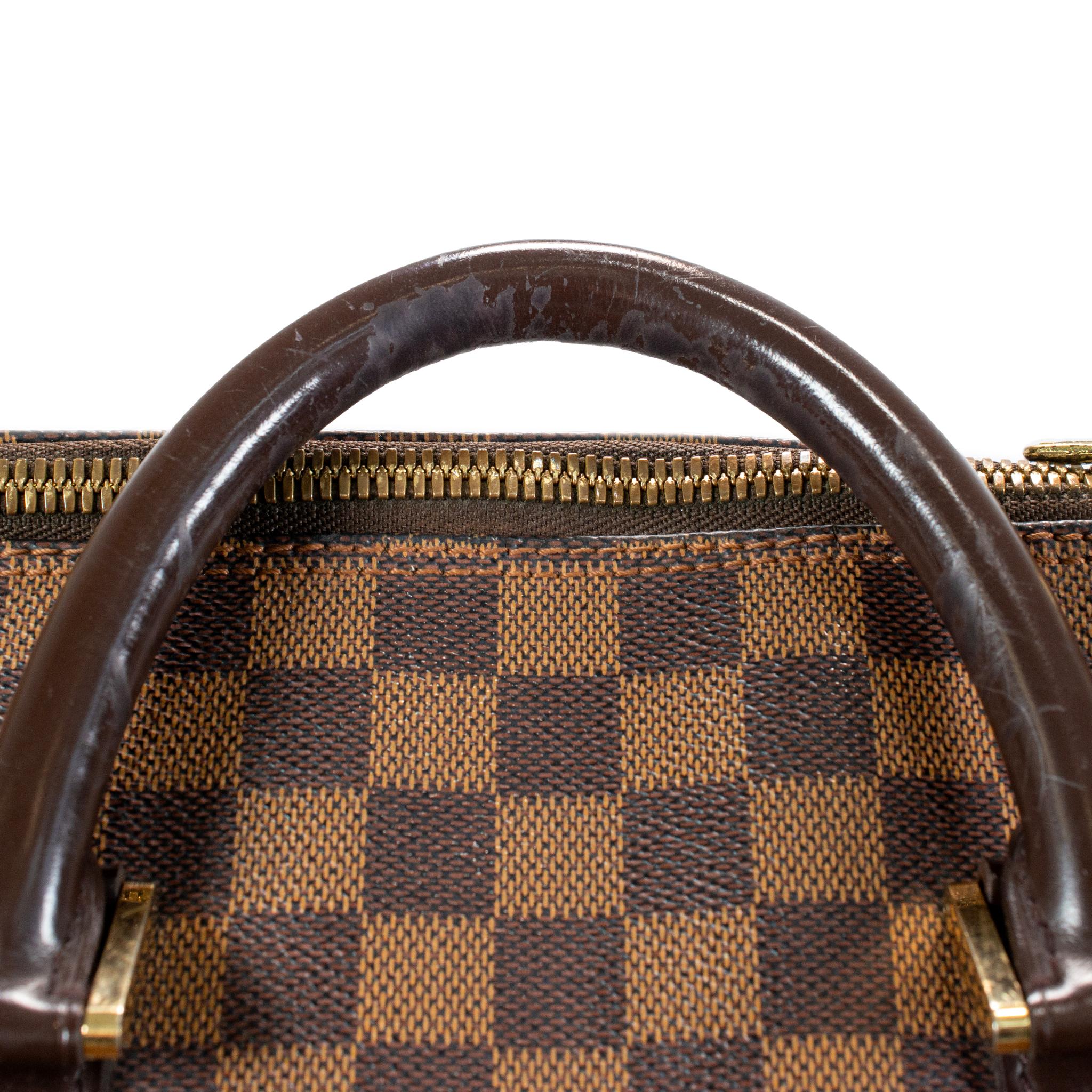 Louis Vuitton Damier Ebene Brown Canvas Ribera GM Satchel Weekender Handbag en vente 2