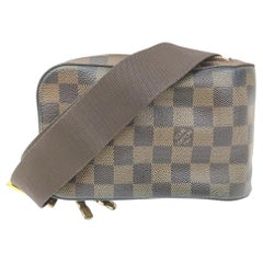 Louis Vuitton Damier Ebene Geronimos Crossbody Bag Fanny Pack Body Pouch 118lv42